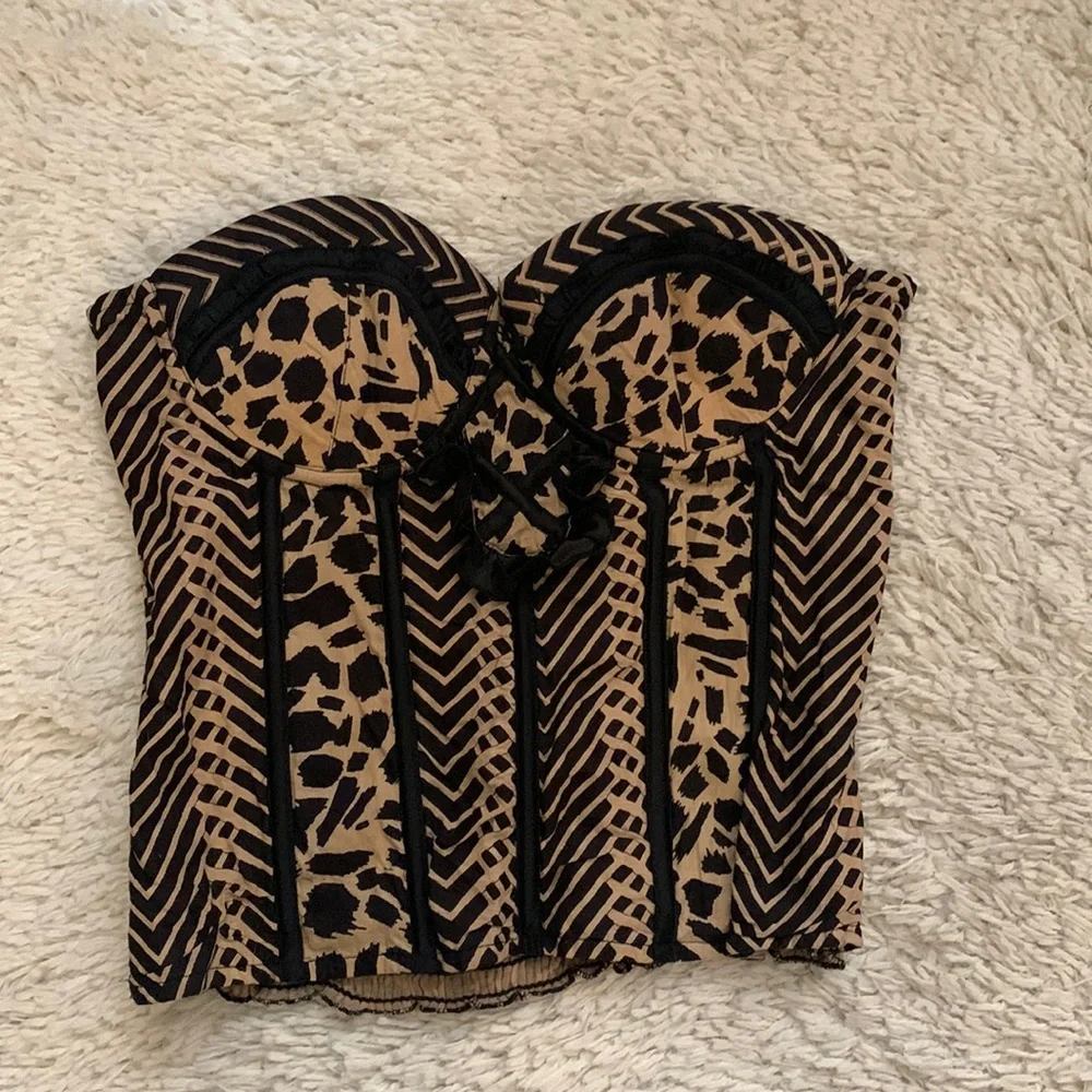 Y2K Leopard Bustier - Picture 1 of 2